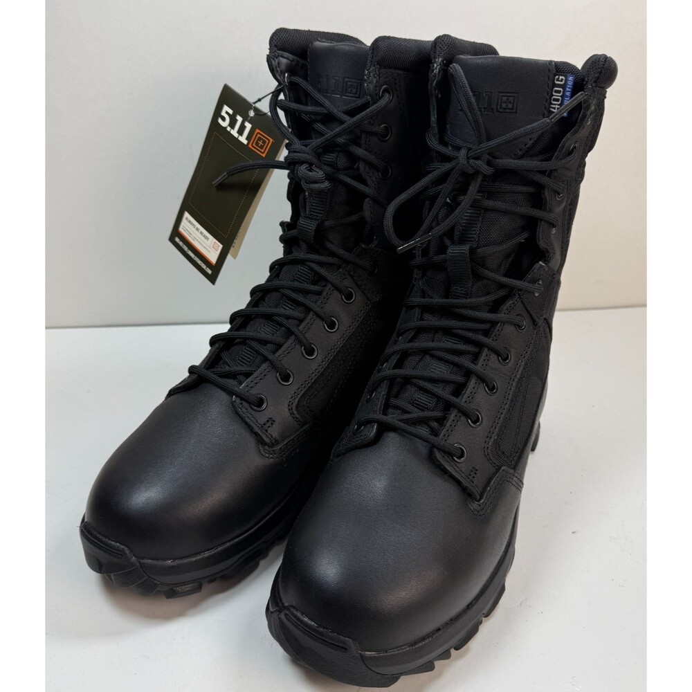5.11 Tactical Fast-Tac 8" Waterproof Insulated Boots Black Men's 8W Wide 12434